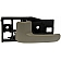 Help! By Dorman Interior Door Handle - Lever Plastic Gray Single - 81291