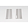 Putco Body Pillar Cover - Chrome Plated Stainless Steel Silver Set of 4 - 402672