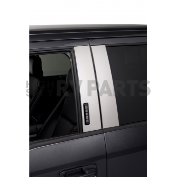 Putco Body Pillar Cover - Chrome Plated Stainless Steel Silver Set of 4 - 402672-1