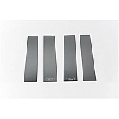 Putco Body Pillar Cover -  Stainless Steel Black Set of 4 - 402685BPFD