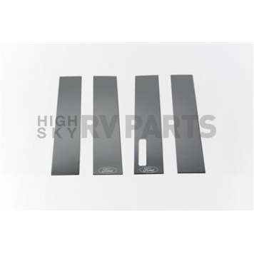 Putco Body Pillar Cover -  Stainless Steel Black Set of 4 - 402680BPFD
