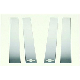 Putco Body Pillar Cover - Chrome Plated Stainless Steel Silver Set of 4 - 402676GM1