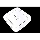 Paramount Automotive Fuel Door Cover - Triple Chrome Plated Silver ABS Plastic - 662706