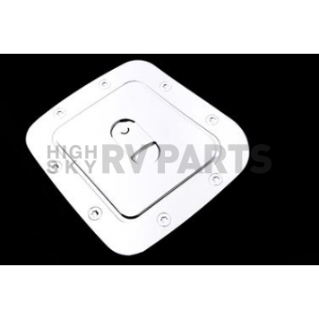 Paramount Automotive Fuel Door Cover - Triple Chrome Plated Silver ABS Plastic - 662706
