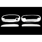 Paramount Automotive Exterior Door Handle Cover - Silver ABS Plastic Triple Chrome Plated - 640313