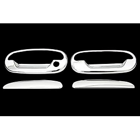 Paramount Automotive Exterior Door Handle Cover - Silver ABS Plastic Triple Chrome Plated - 640313