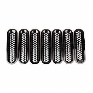 Rugged Ridge Grille Insert - Honeycomb Rectangular Black Painted Plastic - 1130631