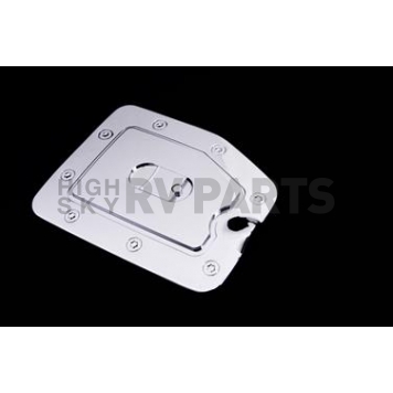 Paramount Automotive Fuel Door Cover - Triple Chrome Plated Silver ABS Plastic - 662707
