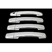 Paramount Automotive Exterior Door Handle Cover - Silver ABS Plastic Triple Chrome Plated - 640401