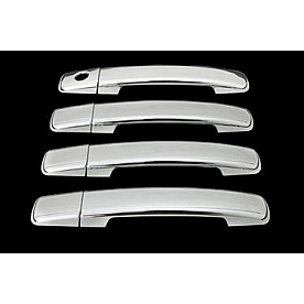 Paramount Automotive Exterior Door Handle Cover - Silver ABS Plastic Triple Chrome Plated - 640401