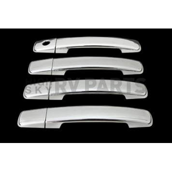 Paramount Automotive Exterior Door Handle Cover - Silver ABS Plastic Triple Chrome Plated - 640401