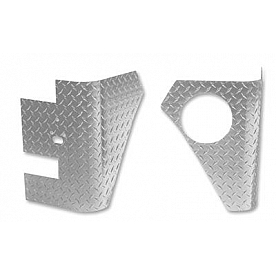Warrior Products Body Corner Guard - Aluminum Silver Set Of 2 - 918