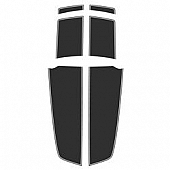 Trimbrite Body Graphics - Matte Black Set for 2010 Camaro - 201056