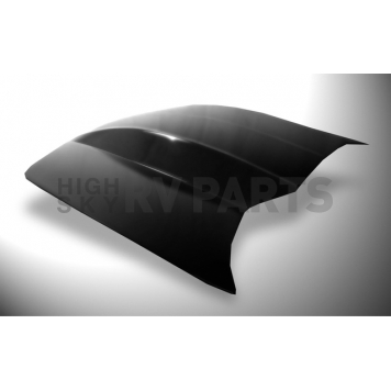 Harwood Fiberglass Hood - Cowl Induction Fiberglass Black - B12402-1