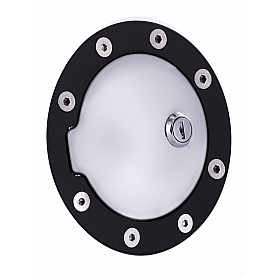 All Sales Fuel Door - Round Aluminum - 6043KCL