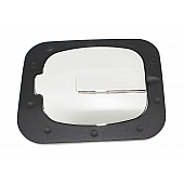 All Sales Fuel Door - Square Aluminum - 6046GKC