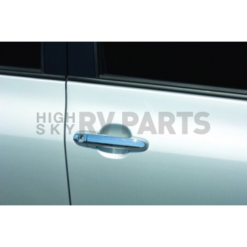 Putco Exterior Door Handle Cover - Silver ABS Plastic Chrome Plated - 400016-1