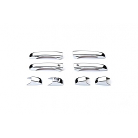 Putco Exterior Door Handle Cover - Silver ABS Plastic Chrome Plated - 402122