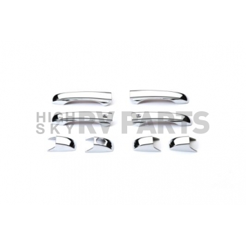 Putco Exterior Door Handle Cover - Silver ABS Plastic Chrome Plated - 402122