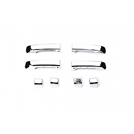 Putco Exterior Door Handle Cover - Silver ABS Plastic Chrome Plated - 400093