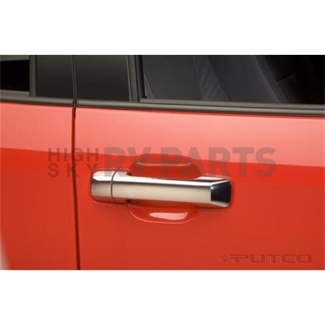Putco Exterior Door Handle Cover - Silver ABS Plastic Chrome Plated - 400093-1