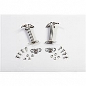 Rugged Ridge Hood Latch Polished Stainless Steel Silver Set Of 2 - 1111601
