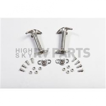 Rugged Ridge Hood Latch Polished Stainless Steel Silver Set Of 2 - 1111601