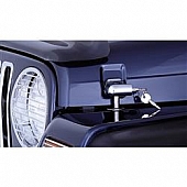 Rugged Ridge Hood Latch Chrome Plated Stainless Steel Silver Set Of 2 - 1130203
