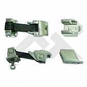 Crown Automotive Hood Latch Polished Stainless Steel Silver Set Of 2 - RT34075