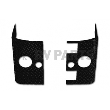 Warrior Products Body Corner Guard - Aluminum Black Set Of 2 - 924APC