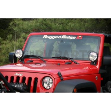 Rugged Ridge Decal - White Letters/ Red And Yellow Icon Vinyl - 1258001