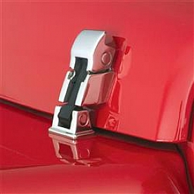Rampage Hood Latch  Stainless Steel Silver Set Of 2 - 74333