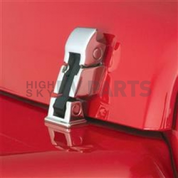 Rampage Hood Latch  Stainless Steel Silver Set Of 2 - 74333