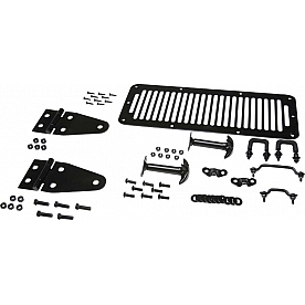 Kentrol Hood Appearance Set Black Powder Coated Stainless Steel - 50470