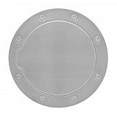 Pilot Automotive Fuel Door Cover - Polished Silver Stainless Steel - SDG203
