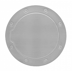 Pilot Automotive Fuel Door Cover - Polished Silver Stainless Steel - SDG203