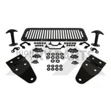 Crown Automotive Hood Appearance Set Black Powder Coated Stainless Steel - RT34099