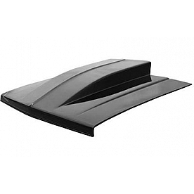 Harwood Fiberglass Hood - Cowl Induction Bare Fiberglass Black - B41104