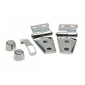 Rampage Hood Appearance Set Silver Polished Stainless Steel - 87466