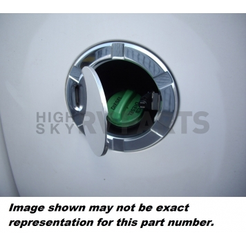 All Sales Fuel Door - Round Aluminum - 6900C-1