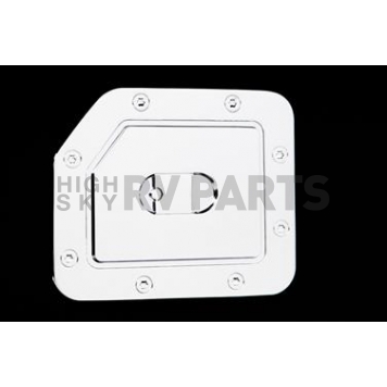 Paramount Automotive Fuel Door Cover - Triple Chrome Plated Silver ABS Plastic - 662705