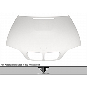 Extreme Dimensions Hood - Primered Fiberglass Gray - 107892