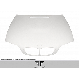 Extreme Dimensions Hood - Primered Fiberglass Gray - 107892