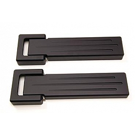 All Sales Tailgate Hinge Cover - Aluminum Polished Silver Set Of 4 - 3510
