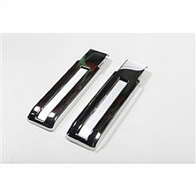 Rugged Ridge Tailgate Hinge Cover - Plastic Silver Chrome Plated Set Of 2 - 1331124