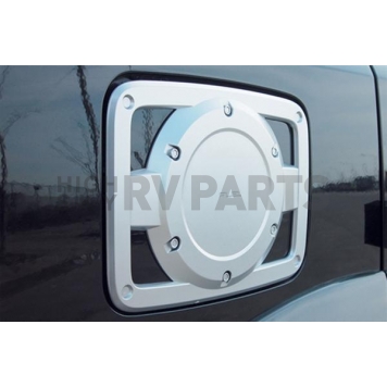 Putco Fuel Door Cover - Chrome Plated Silver ABS Plastic - 409306