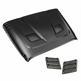 Rugged Ridge Hood - Heat Extraction Black  Steel - 1775902