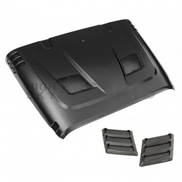 Rugged Ridge Hood - Heat Extraction Black  Steel - 1775902
