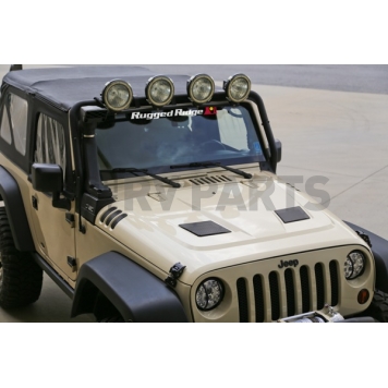 Rugged Ridge Hood - Heat Extraction Black  Steel - 1775902-2