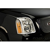Putco Headlight Trim - ABS Plastic Silver Set Of 2 - 401507